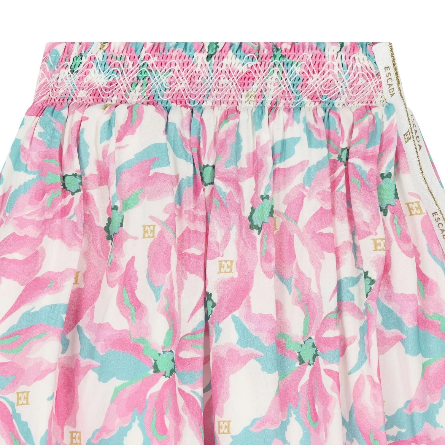 Logo Floral Skirt