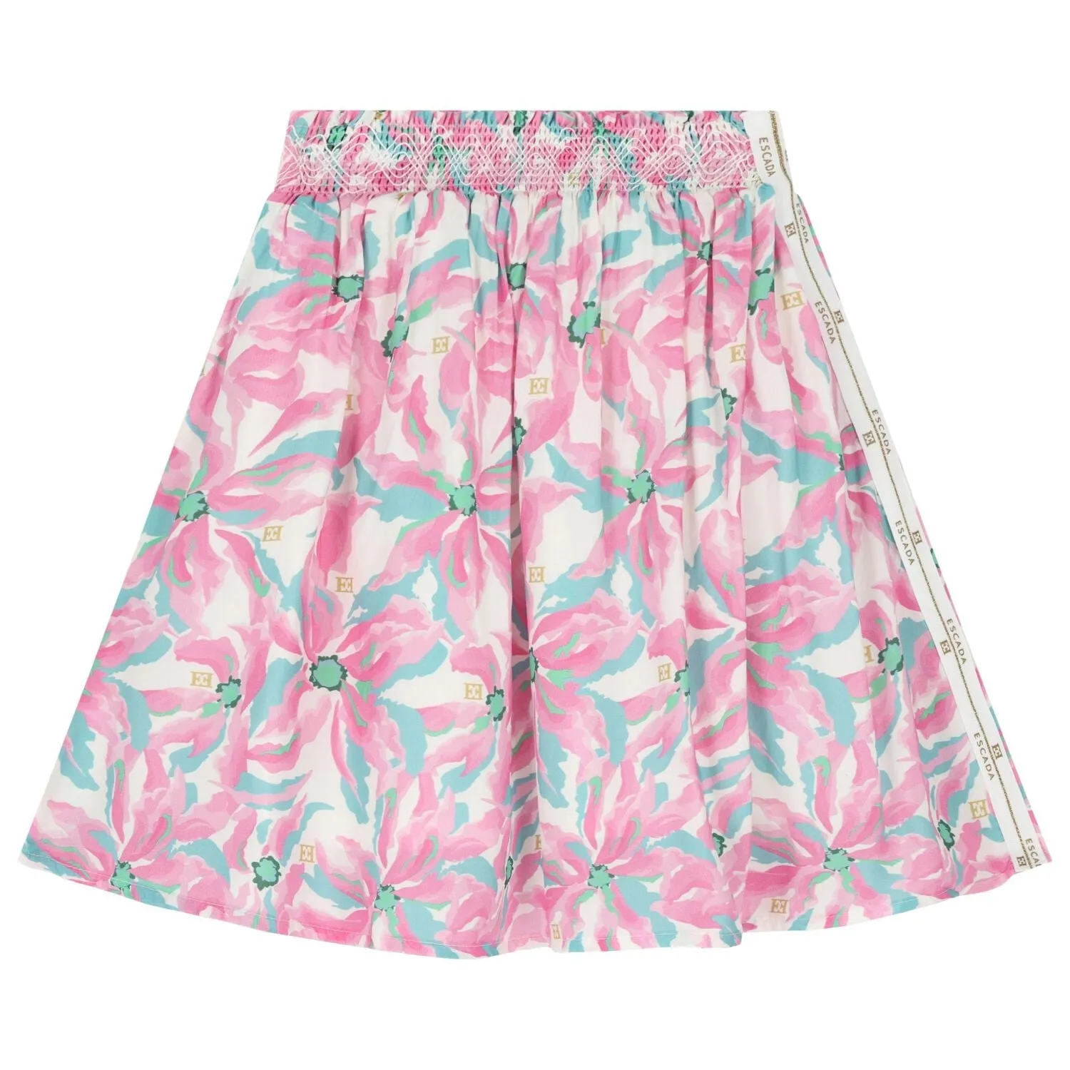 Logo Floral Skirt