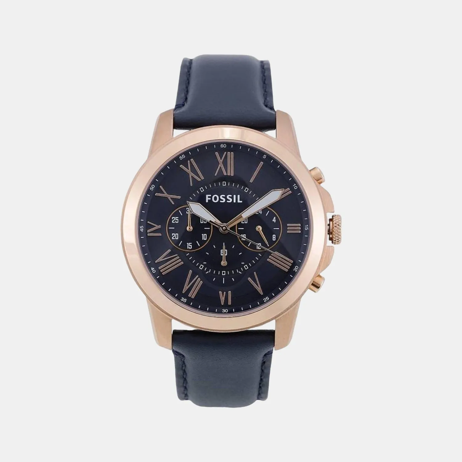 Men's Blue Leather Chronograph Watch FS4835