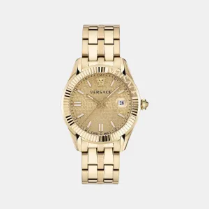 Men's Gold Analog Stainless Steel Watch VE3K00522