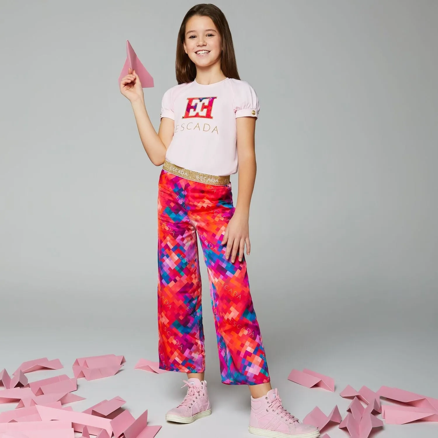 Multi-Colored Logo Trousers