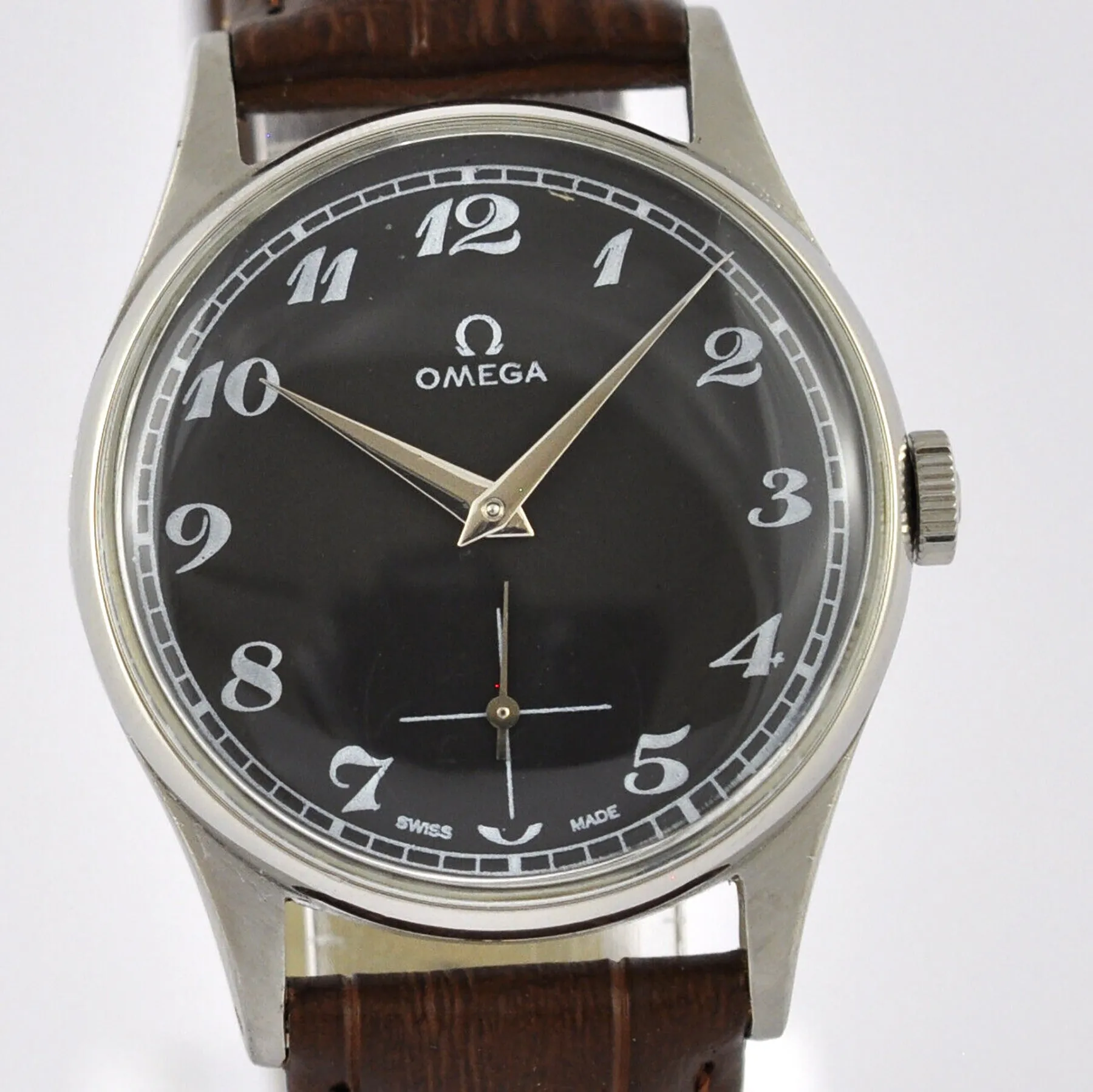 Omega 1950's Midsize Vintage Watch with Breguet numerals - One-of-a-kind!