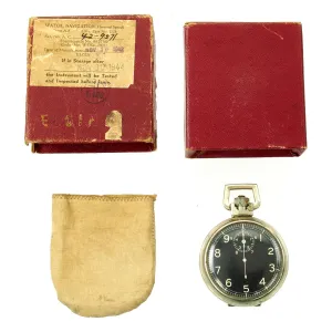 Original U.S. WWII 1944 Army Air Force B-17 Navigator Type A-8 Jitterbug Stopwatch by Elgin with Box