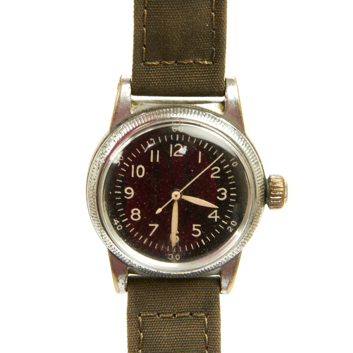 Original U.S. WWII 1945 Type A-11 USAAF Wrist Watch by Waltham - Fully Functional