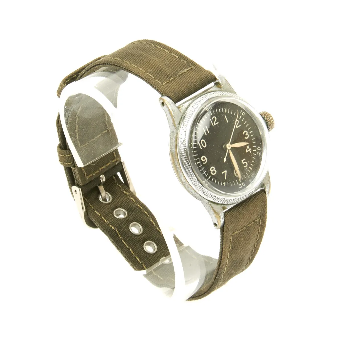 Original U.S. WWII 1945 Type A-11 USAAF Wrist Watch by Waltham - Fully Functional