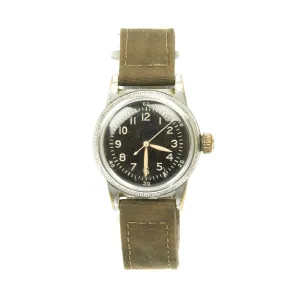 Original U.S. WWII 1945 Type A-11 USAAF Wrist Watch by Waltham - Fully Functional