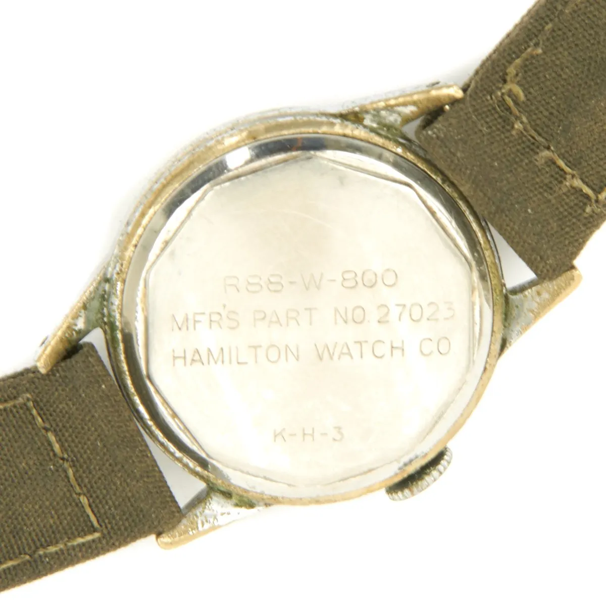 Original U.S. WWII Navy R88-W-800 Wrist Watch by Hamilton - Officer Grade - Fully Functional