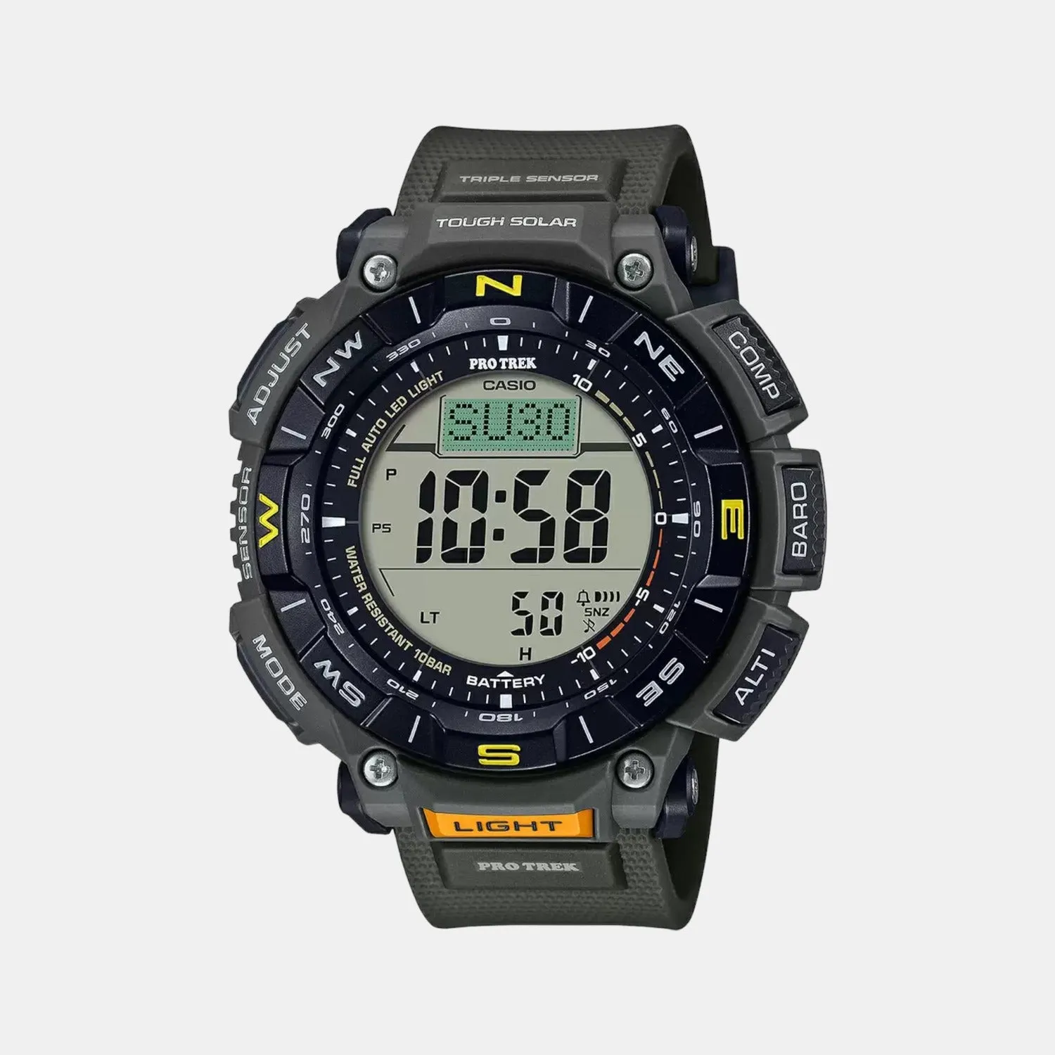 Protrek Men's Digital Silicon Watch SL110 - PRG-340-3DR