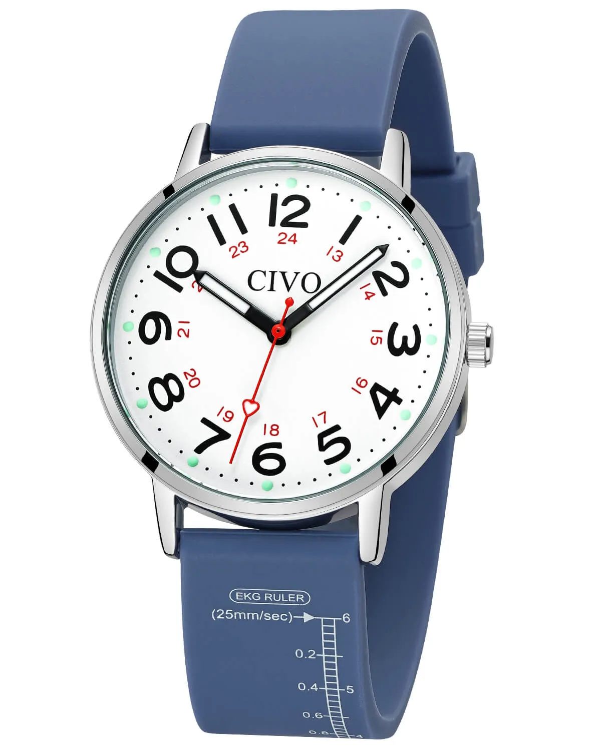 Quartz Women Watch | Rubber Band | CIVO 8144C