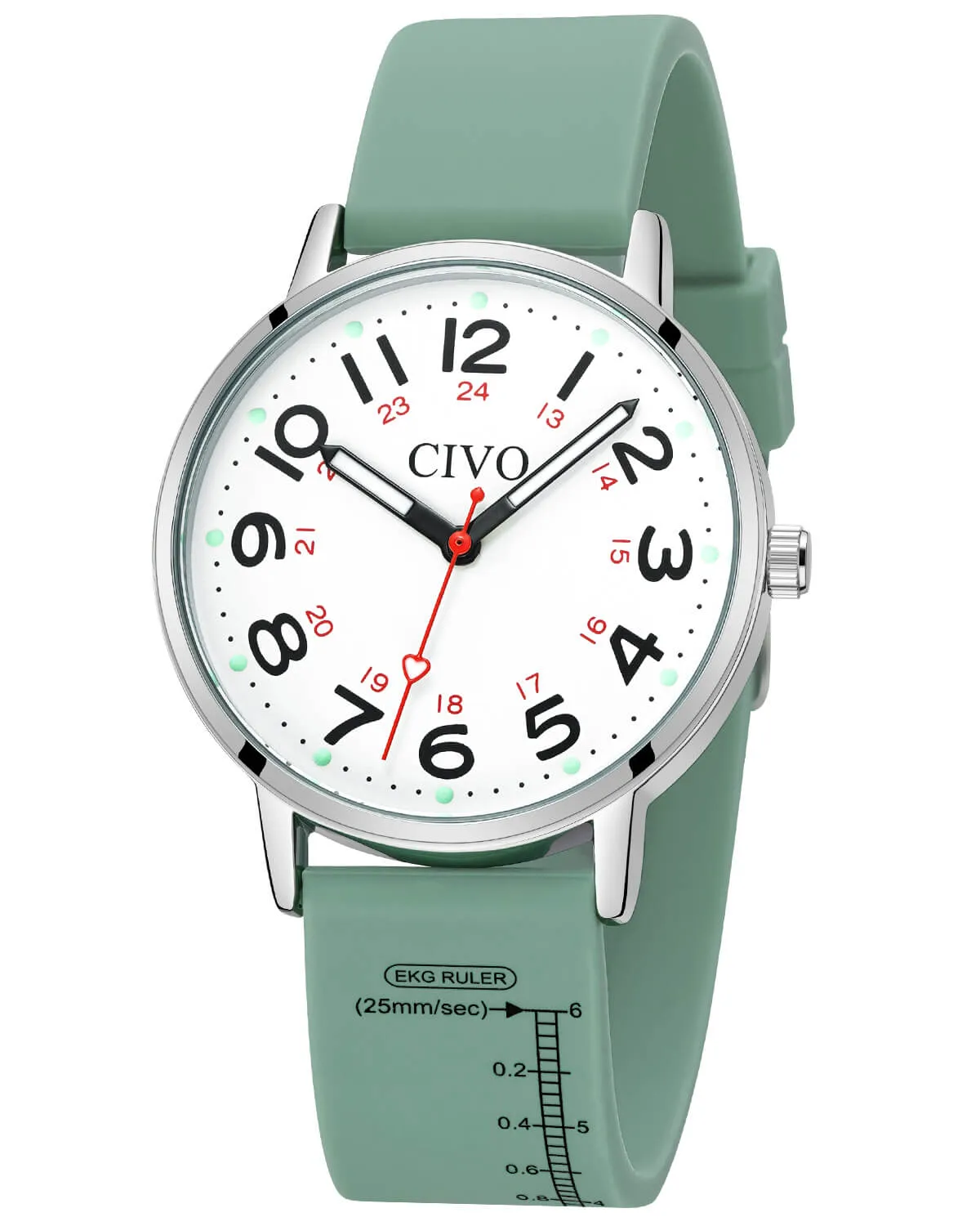 Quartz Women Watch | Rubber Band | CIVO 8144C