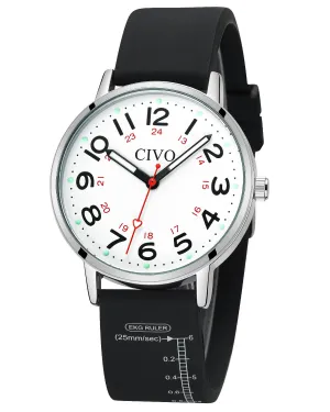 Quartz Women Watch | Rubber Band | CIVO 8144C