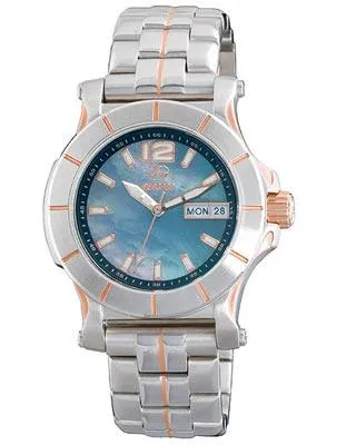 Reactor Ladies Quark Mid - Smoke MOP Dial - Stainless w/ Rose Gold-Tone Accents