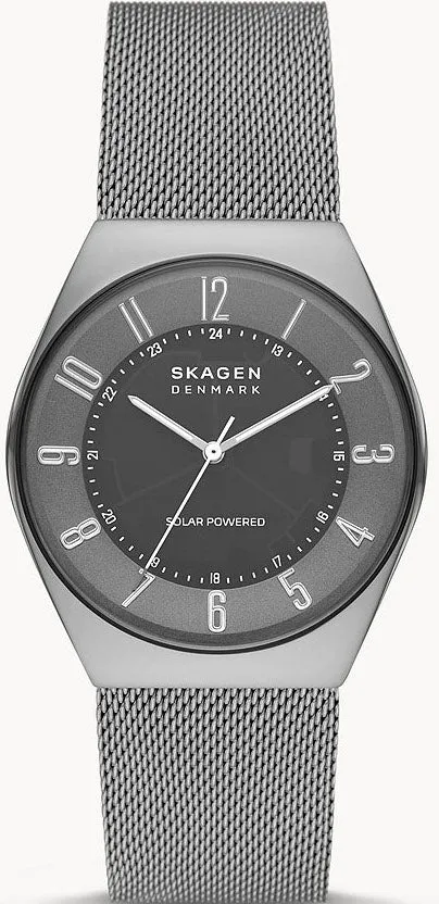 SKG Watch Grenen Solar Charcoal Steel Mens