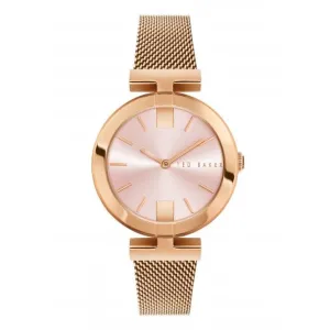 Ted Baker Ladies Darbey Stainless Steel Rose Gold-Tone Watch BKPDAF204