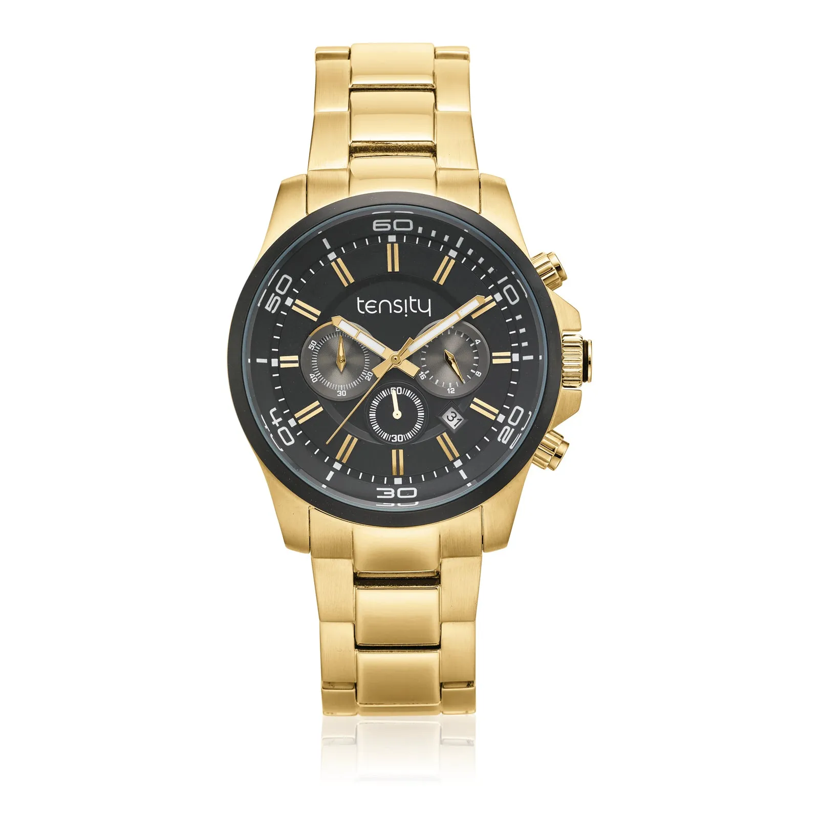 Tensity Stainless Steel & Gold Plated Chronograph Watch