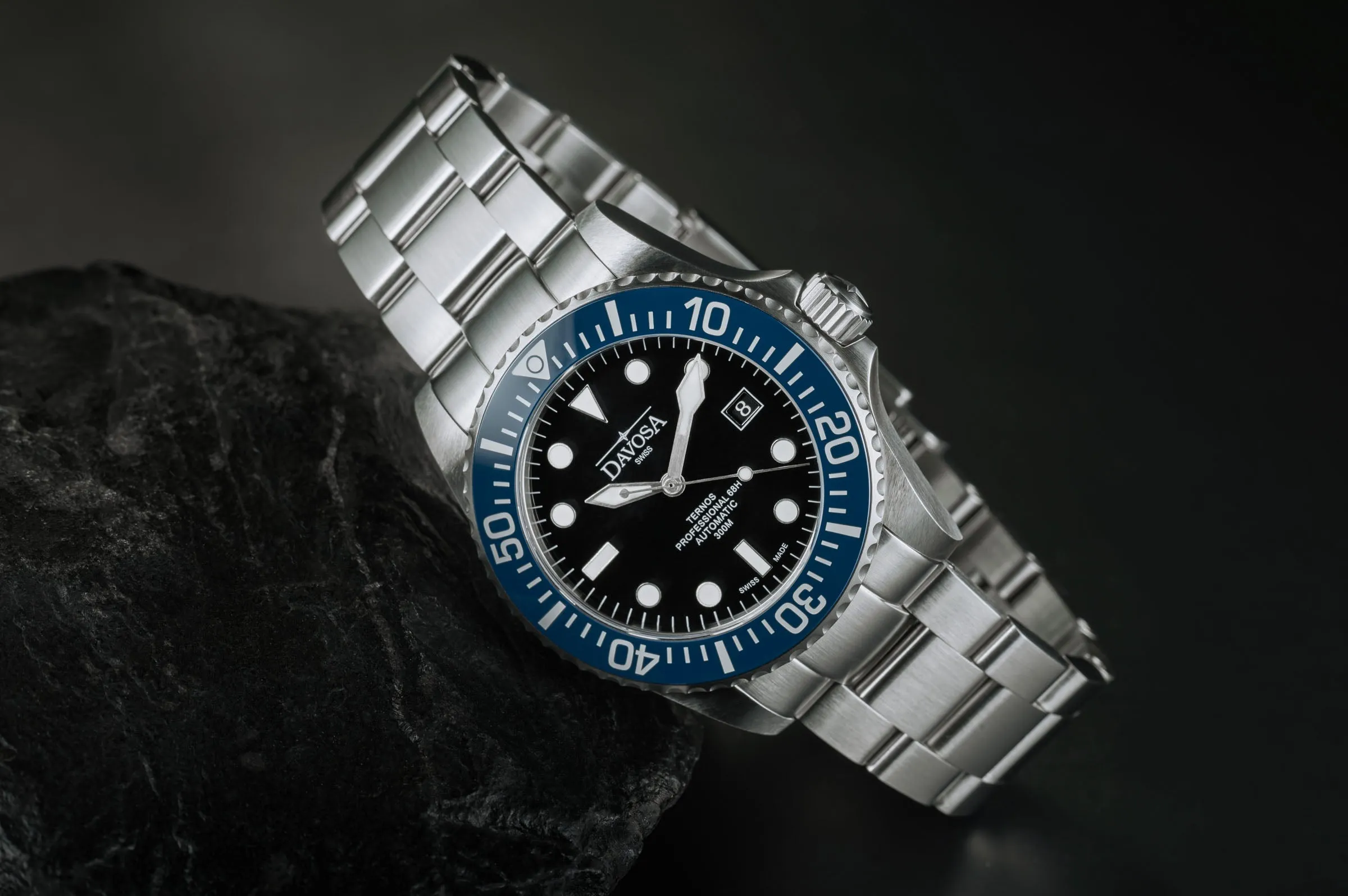 Ternos Professional 68h Automatic 300m Blue Black Diving Watch 16153840