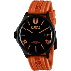 U-Boat Watch Darkmoon 44 Orange Black Curved PVD 9538/A