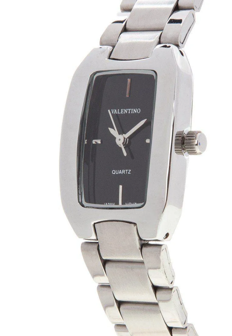 Valentino 20121949-BLACK SILVER STAINLESS BAND Watch For Women