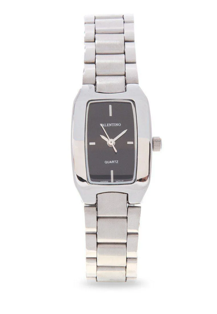 Valentino 20121949-BLACK SILVER STAINLESS BAND Watch For Women