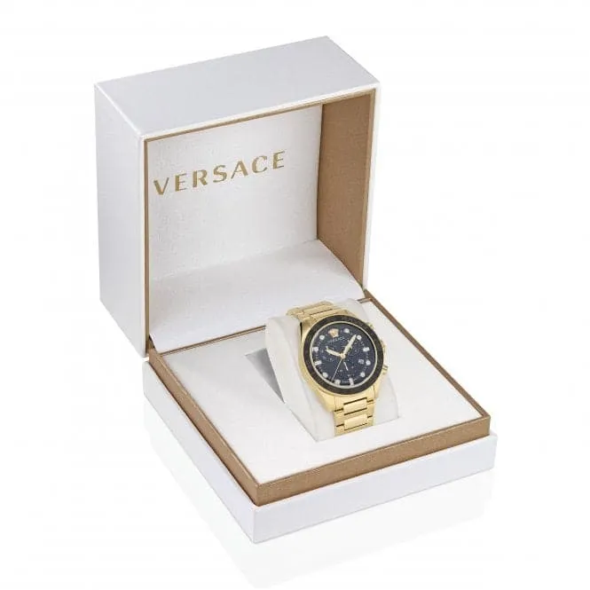 Versace Gents Greca Dome Gold-Tone Watch VE6K00523