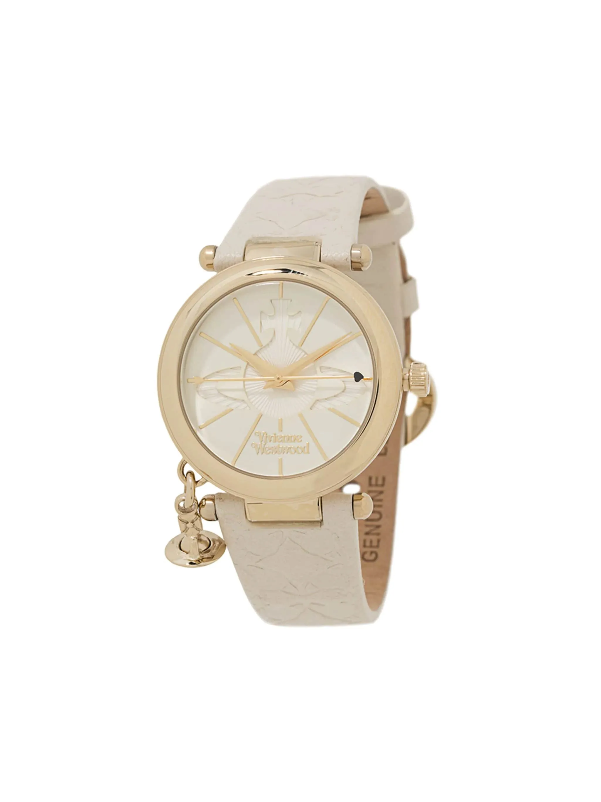 VIVIENNE WESTWOOD VV006WHWH Ladies' Gold Plated Orb Strap Watch