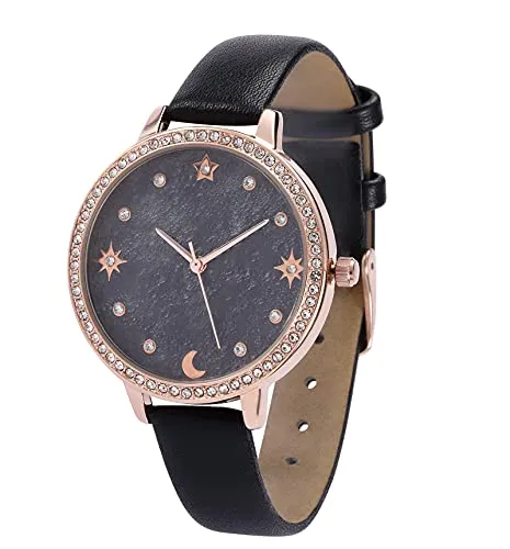 Women Watches Leather Band Luxury Quartz Waterproof Fashion Creative Wristwatch for Women Ladies Girls