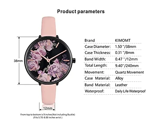 Women Watches Leather Band Luxury Quartz Waterproof Fashion Creative Wristwatch for Women Ladies Girls