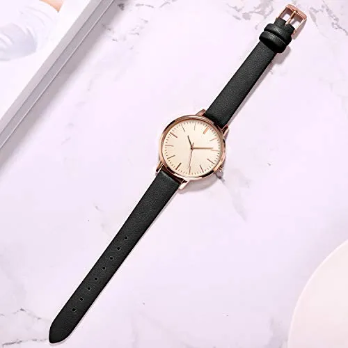 Women Watches Leather Band Luxury Quartz Waterproof Fashion Creative Wristwatch for Women Ladies Girls