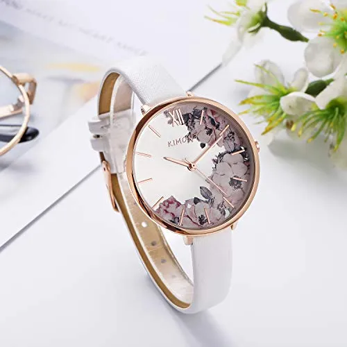 Women Watches Leather Band Luxury Quartz Waterproof Fashion Creative Wristwatch for Women Ladies Girls