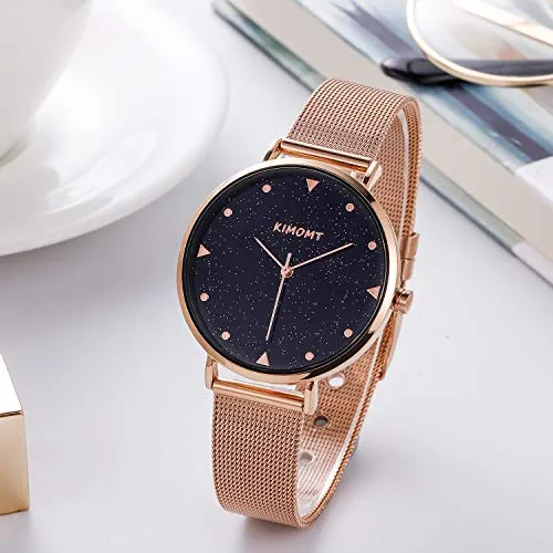 Women Watches Leather Band Luxury Quartz Waterproof Fashion Creative Wristwatch for Women Ladies Girls