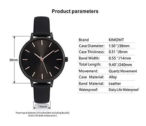 Women Watches Leather Band Luxury Quartz Waterproof Fashion Creative Wristwatch for Women Ladies Girls