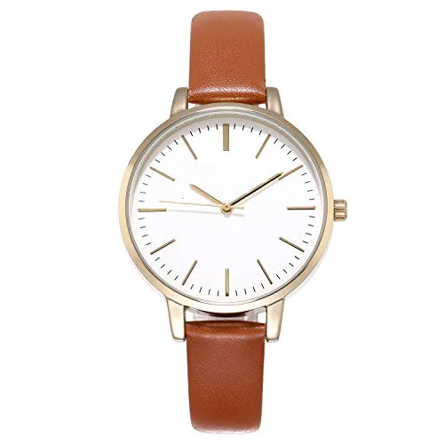 Women Watches Leather Band Luxury Quartz Waterproof Fashion Creative Wristwatch for Women Ladies Girls