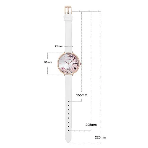 Women Watches Leather Band Luxury Quartz Waterproof Fashion Creative Wristwatch for Women Ladies Girls