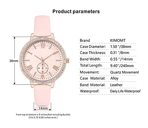 Women Watches Leather Band Luxury Quartz Waterproof Fashion Creative Wristwatch for Women Ladies Girls