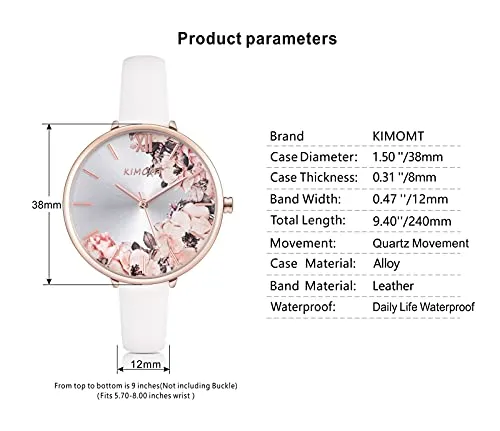 Women Watches Leather Band Luxury Quartz Waterproof Fashion Creative Wristwatch for Women Ladies Girls