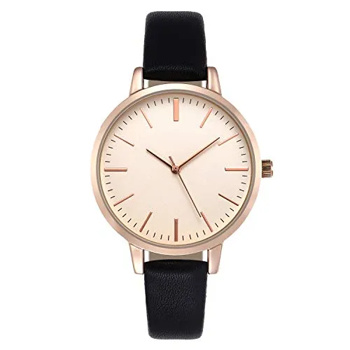 Women Watches Leather Band Luxury Quartz Waterproof Fashion Creative Wristwatch for Women Ladies Girls