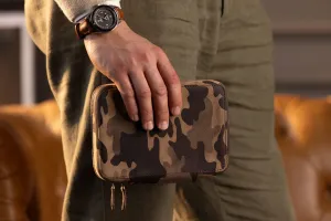 Zipper Watch Case - Camouflage Sand